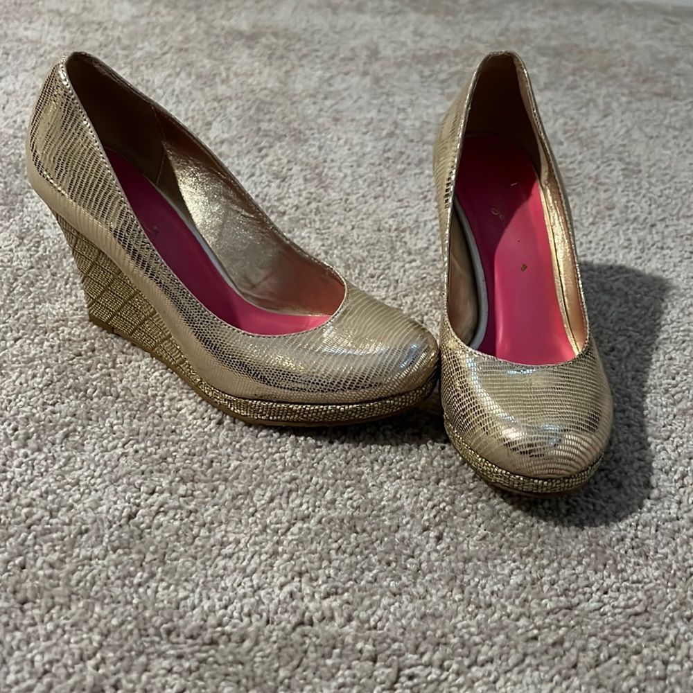 Lilly Pulitzer Wedges; 6.5; Good Condition